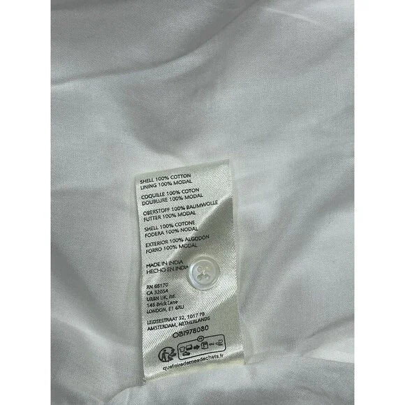 Anthropologie Maeve Shirt Dress Midi Cotton Oversize Comfort Preppy Boho XXS NWT - Picture 12 of 13